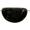 Hanger ovaal 55mm zwart gemelleerd 2 ogen p.st