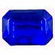 Achthoek blauw 18x13mm kunststof 2 stuks