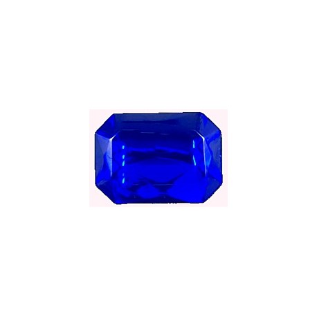 Achthoek blauw 18x13mm kunststof 2 stuks