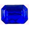 Achthoek blauw 18x13mm kunststof 2 stuks