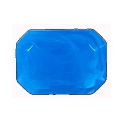 Kchthoek blauw 18x13mm kunststof 2 stuks