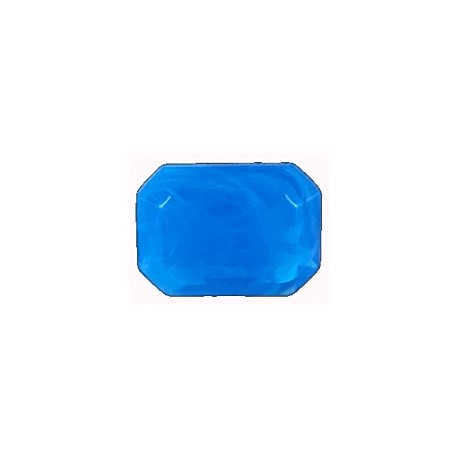 Kchthoek blauw 18x13mm kunststof 2 stuks