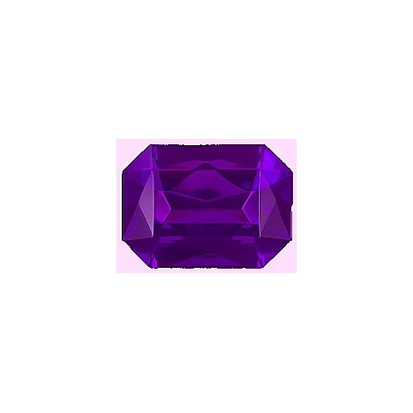 Achthoek amethyst 25x18mm kunststof p/st