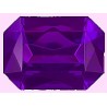 Achthoek amethyst 25x18mm kunststof p/st