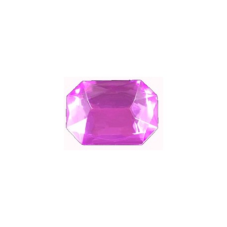 Achthoek fuchsia 25x18mm kunststof p/st