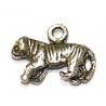 Metalen hanger tijger13x18mm 10 stuks