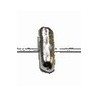Metalen kraal 3,5x10mm verzilverd 30st.