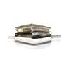 Metalen kraal 8x5mm verzilverd 15 stuks