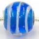 Pandorastyle kr. verz. 3mm gat 15mm rond l.blauw/w