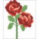 Borduurpakket rode rozen 14x11cm