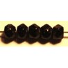 Vintage facetkraal 3mm zwart 50 stuks