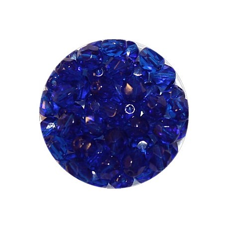 Facetkraal 6mm transp.capriblauw 50st.