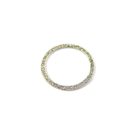 Metalen ring 36mm zilverkl. p.st