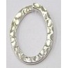 Metalen ring ovaal 30x20mm zilverkl p.st