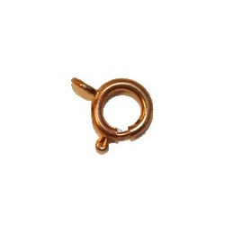 Veerringsluiting 12mm koperkleurig