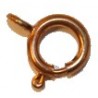 Veerringsluiting 12mm koperkleurig