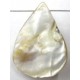 Schelphanger ca30mm druppel wit snoer ca.13st