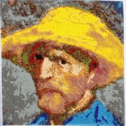 Borduurpakket Vincent van Gogh 35x35cm.