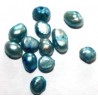 Zoetwaterparels petrolgroen 4-5mm ca 100st
