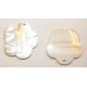 Schelphanger 40mm bloem naturel 2st