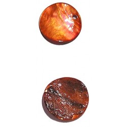 Schelphanger 20mm rond oranje 5st