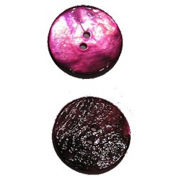 Schelphanger 25mm rond fuchsia 5st