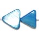 Schelpkraal driehoek 14x14mm blauw 10 stuks