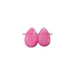 Schelpkraal druppel 9x13mm rose 10 stuks