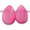 Schelpkraal druppel 9x13mm rose 10 stuks