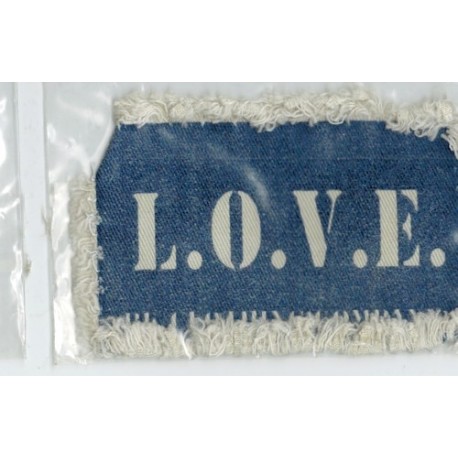 Applicatie Leans LOVE 50x80mm d.blauw