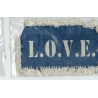 Applicatie Leans LOVE 50x80mm d.blauw