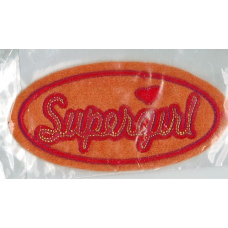 Applicatie Supergirl 11cm oranje