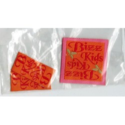 Applicatie Bizz Kids 1x35*35+2x30*15mm oranje