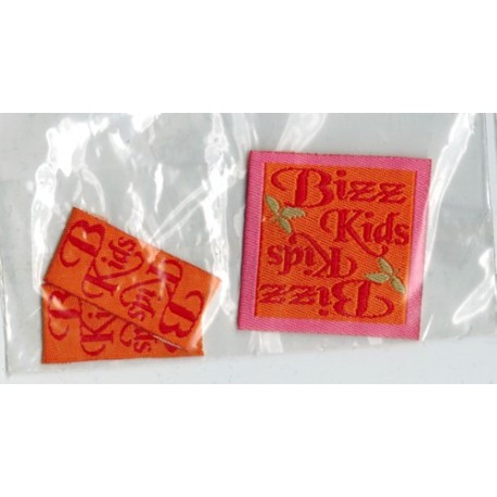 Applicatie Bizz Kids 1x35*35+2x30*15mm oranje