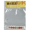 Applicatie BizzKids 15x70mm wit