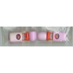 Koordstopper 25mm oranje/rose 2st