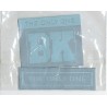 Applicatie Clothes Original 60mm rond zilvergrijs
