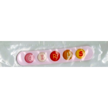 Applicatioe Girls 65x12mm rose