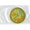 Applicatie We Want Peace 50mm rond groen