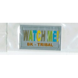 Applicatie 30x50mm Watch Me multicolor