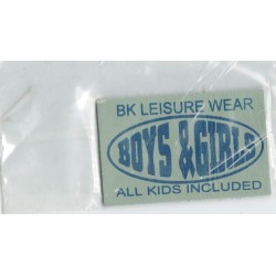 Applicatie Boys & Girls leisure wear 35x60mm