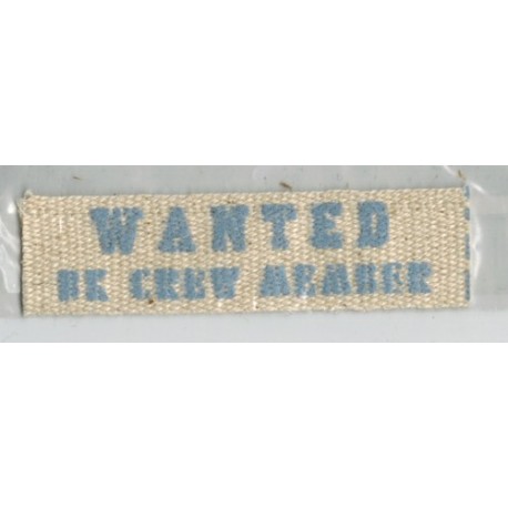 Applicatie Wanted BK Crew Member 20x80mm