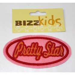 Applicatie Pretty Star 11cm. donker roze