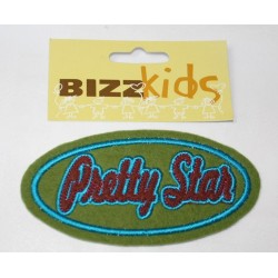 Applicatie pretty Star 11cm groen