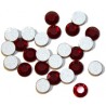Imitatie plaksteen 4mm siam 25 st.