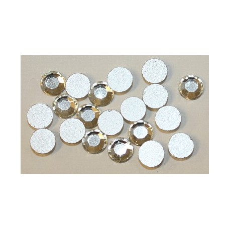 Imitatie plaksteen ca 6,5mm kristal per 25