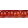 Edelsteen 6mm rond rode carneool ca.38cm