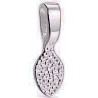 Hangoog/Thrail 21x7mm bladvorm ant..zilverkl. 5st.