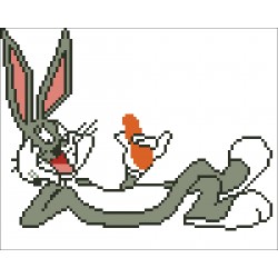 Borduurpakket Bugs Bunny 16x22cm