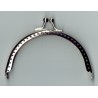Tasbeugel 8,5cm gebogen verzilverd zonder ketting